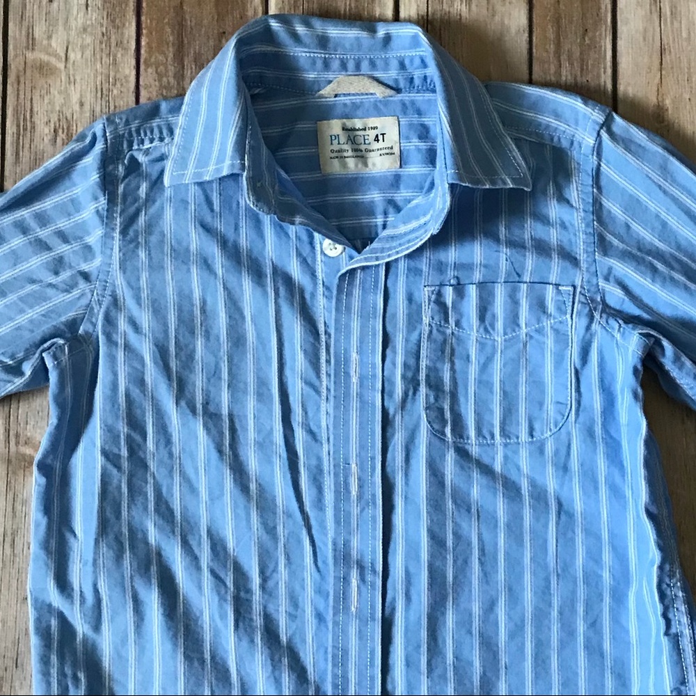 The Children’s Place-Light Blue Button Down - 4T